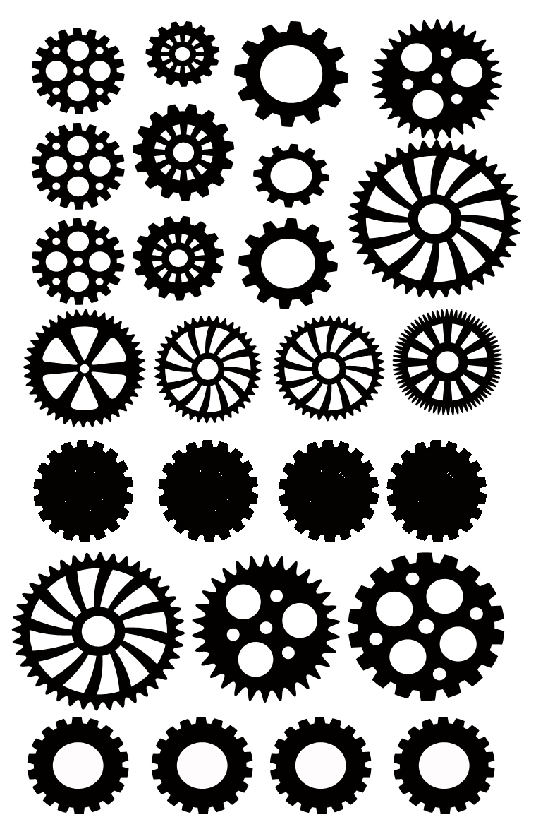 miniature cogs 100 x 120 suitable also for project life,ATC and